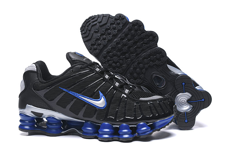 Nike Shox TL Men's Shoes Black Blue Silver-02